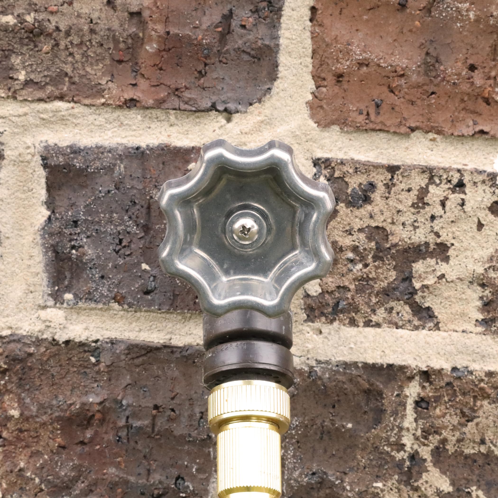 Danco 10006P Water Spigot Hose Bibb Round Wheel Replacement 2 Pack, Outdoor Faucet Handle, Metallic, Pack of 2 - Image 4