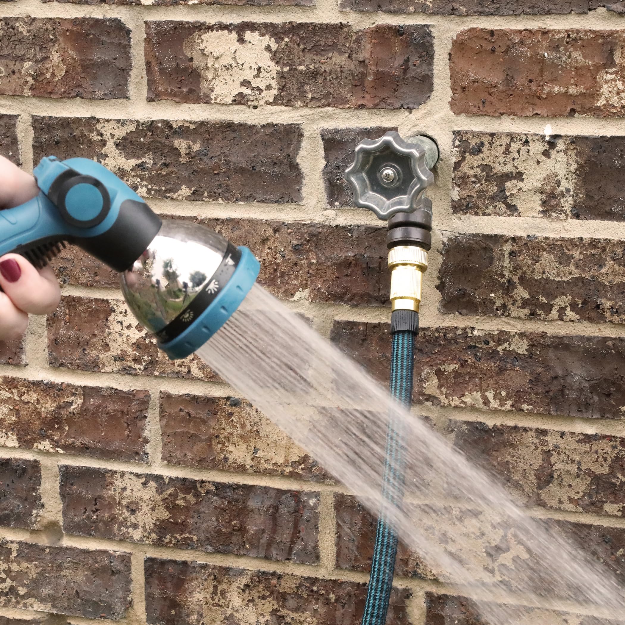 Danco 10006P Water Spigot Hose Bibb Round Wheel Replacement 2 Pack, Outdoor Faucet Handle, Metallic, Pack of 2 - Image 5