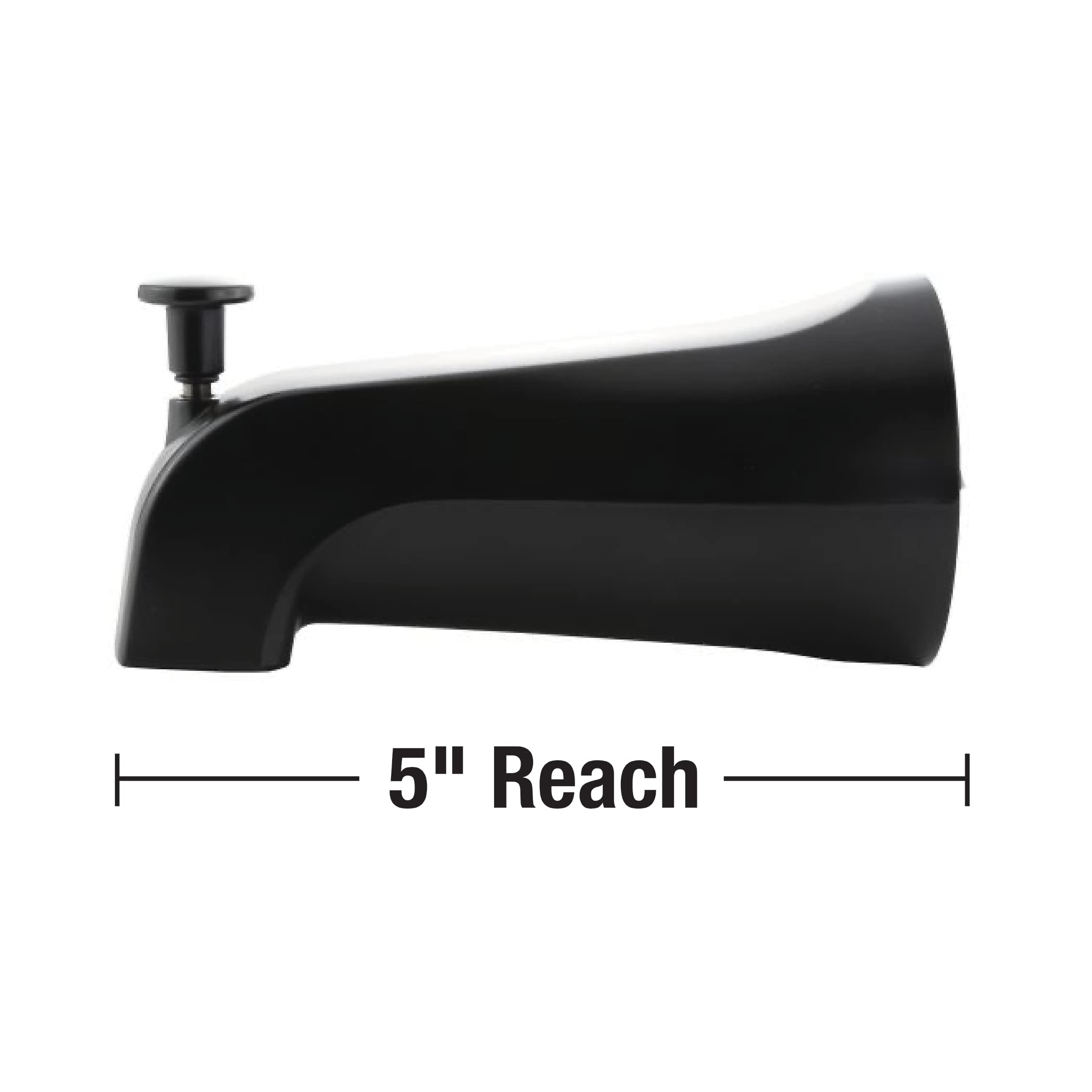 Danco 11079 Tub Spout, Matte Black - Image 8