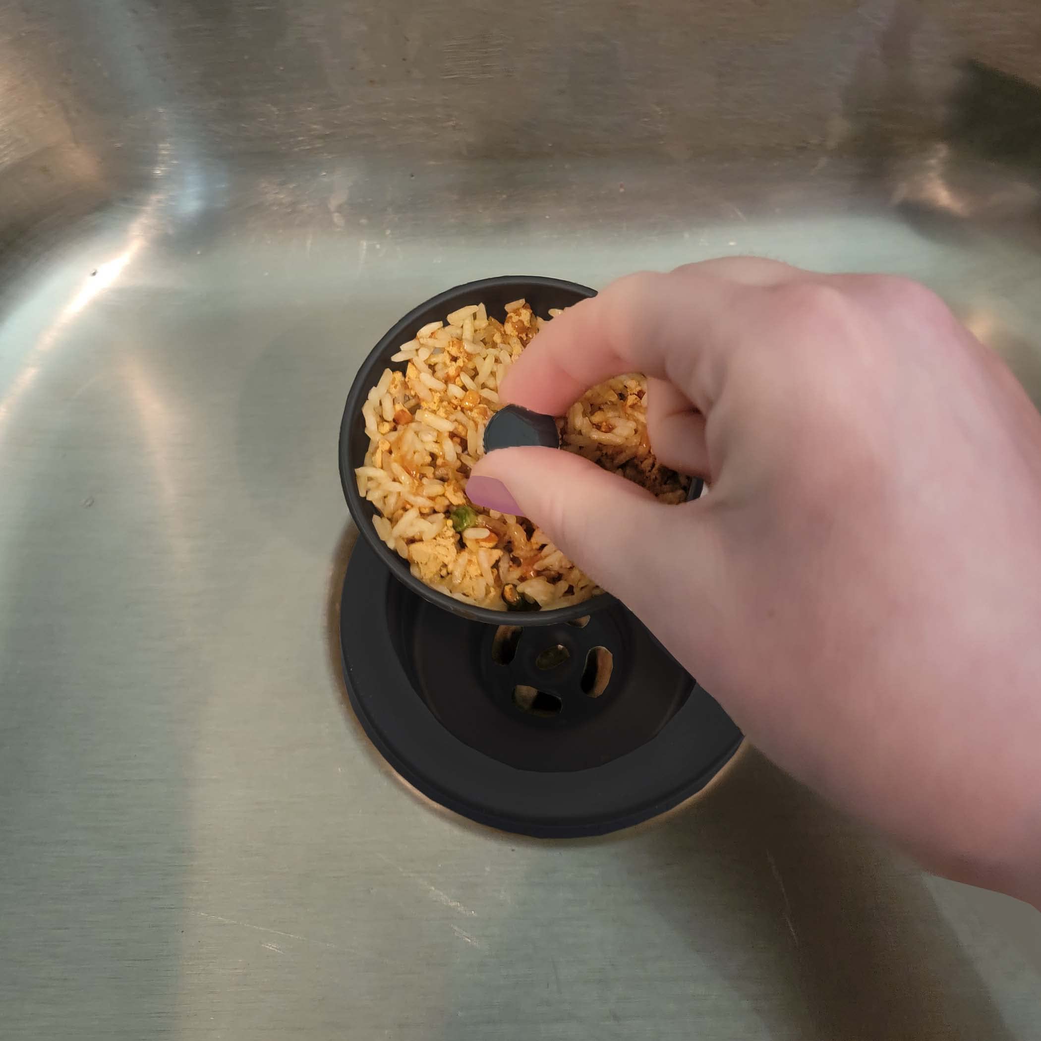 Danco 11090 Kitchen Sink Assembly with Strainer Basket and Drain Stopper, Matte Black - Image 3