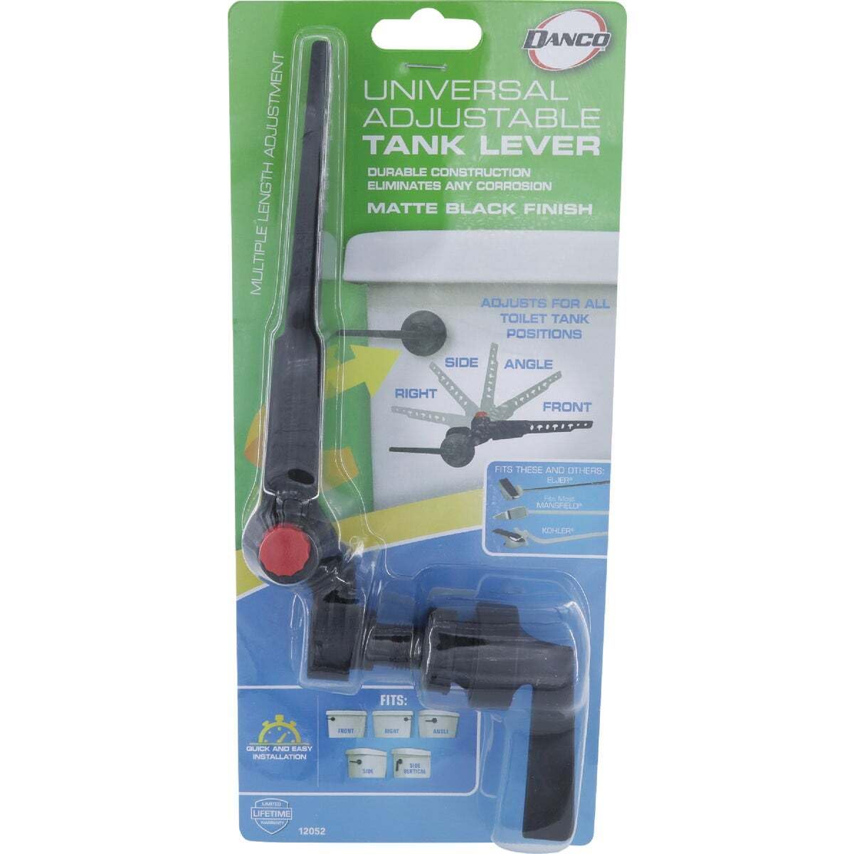 Danco 12052 Toilet Tank Lever, Matte Black - Image 6