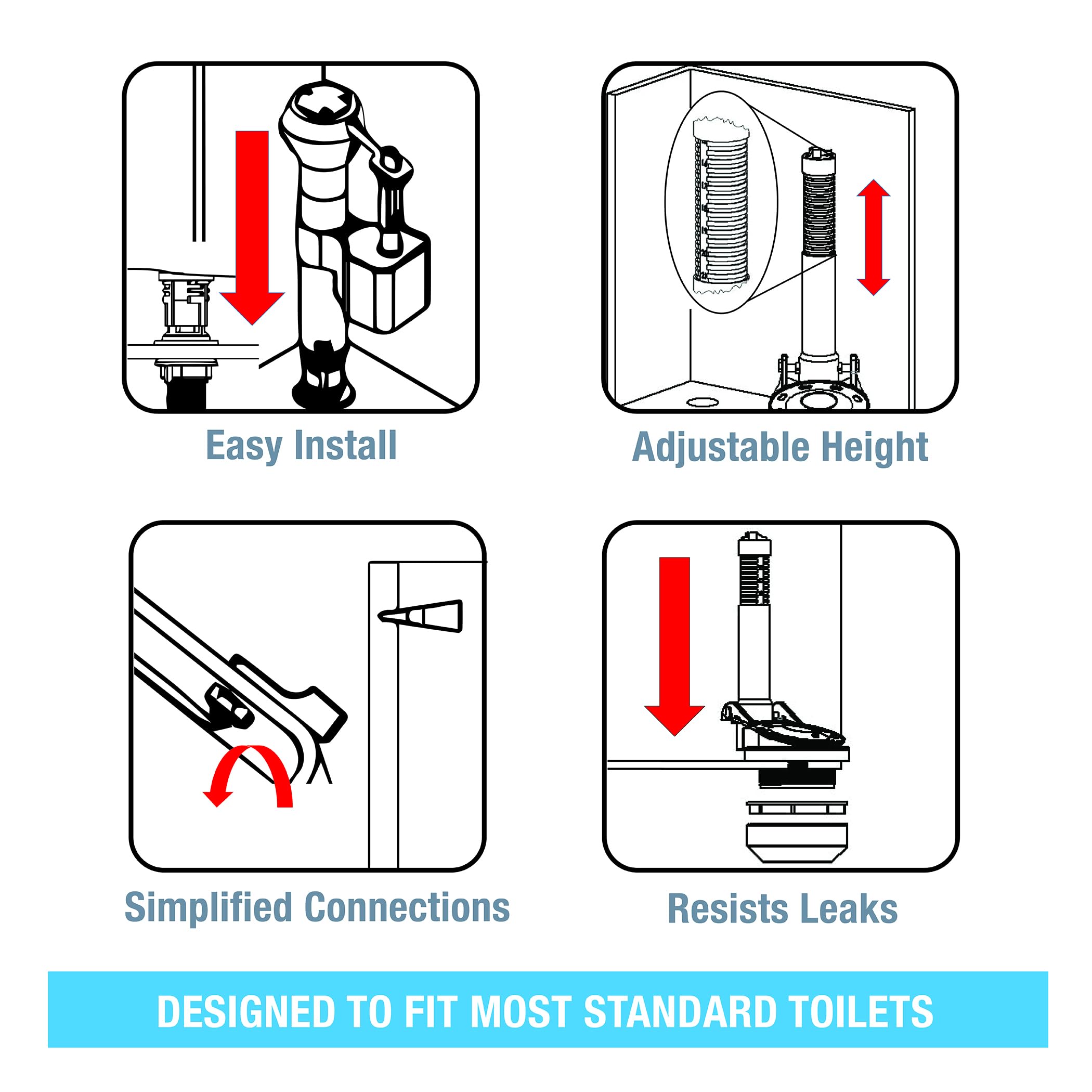 Danco 12097 Universal Water-Saving 3-inch Toilet Flush Valve, Fixes Running Toilet from Leaky Flapper - Image 3