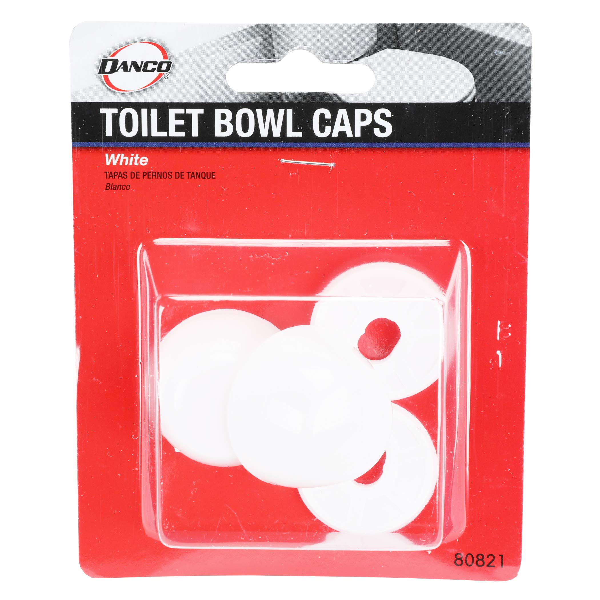 Danco 80821 Snap on Round Toilet Bolt Caps in White, Pack of 2 - Image 9