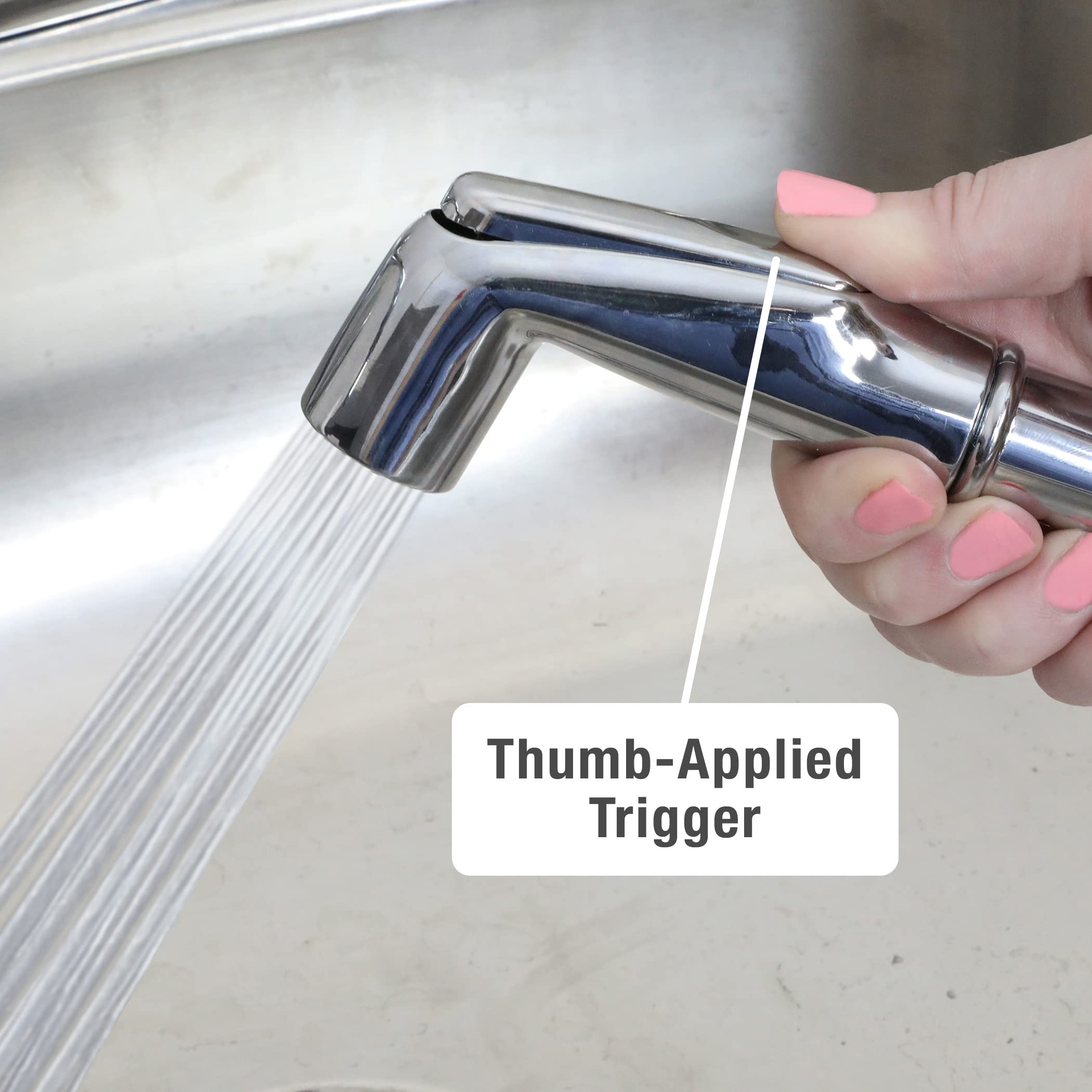 Danco 88760 Universal Fit Sink Spray Head, Chrome - Image 4