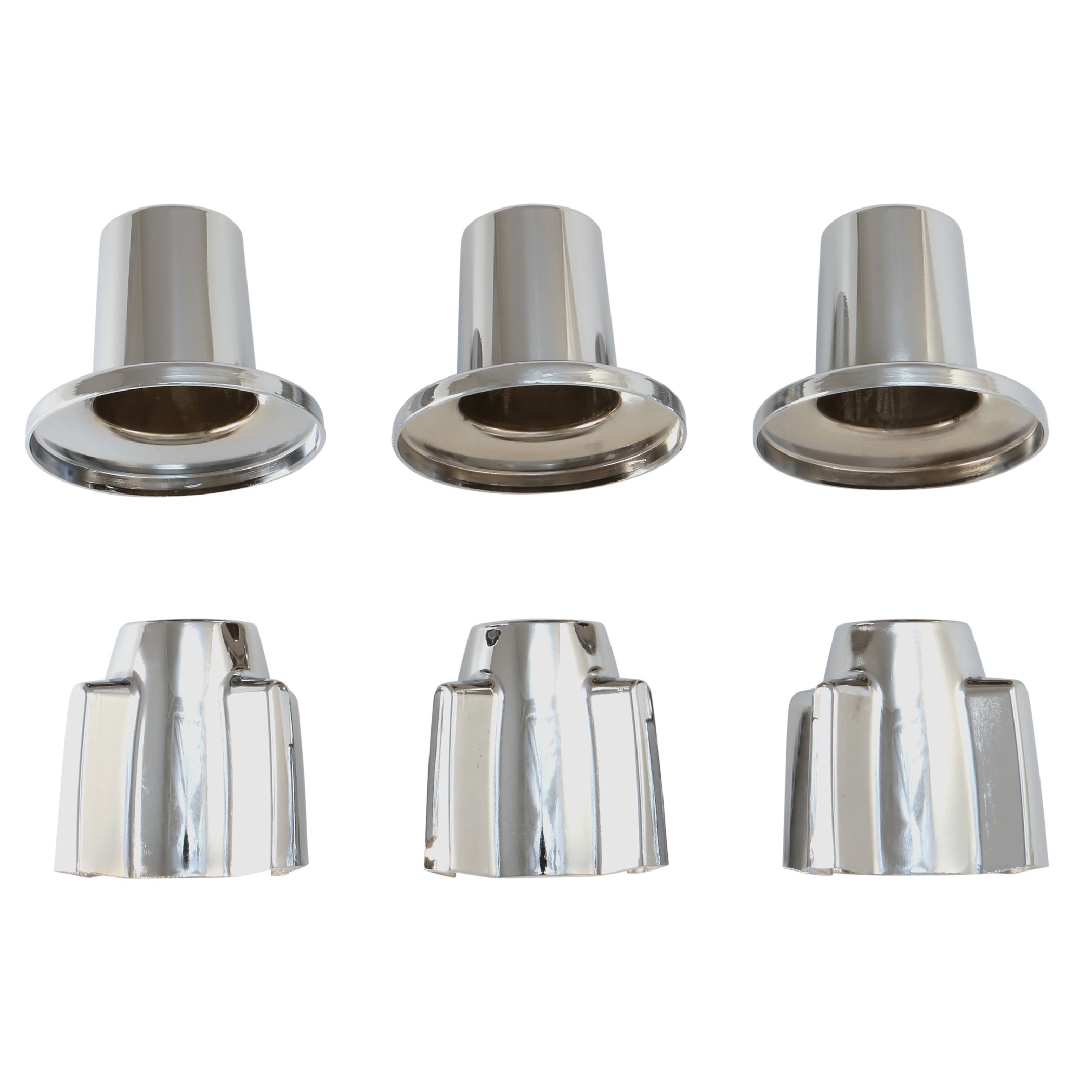 DANCO Bathtub and Shower 3-Handle Remodel/Rebuild Trim Kit for Central Brass Faucets | Knob Handle | 10L-11H, 10L-11C, 10L-13D | Chrome (39616) - Image 5