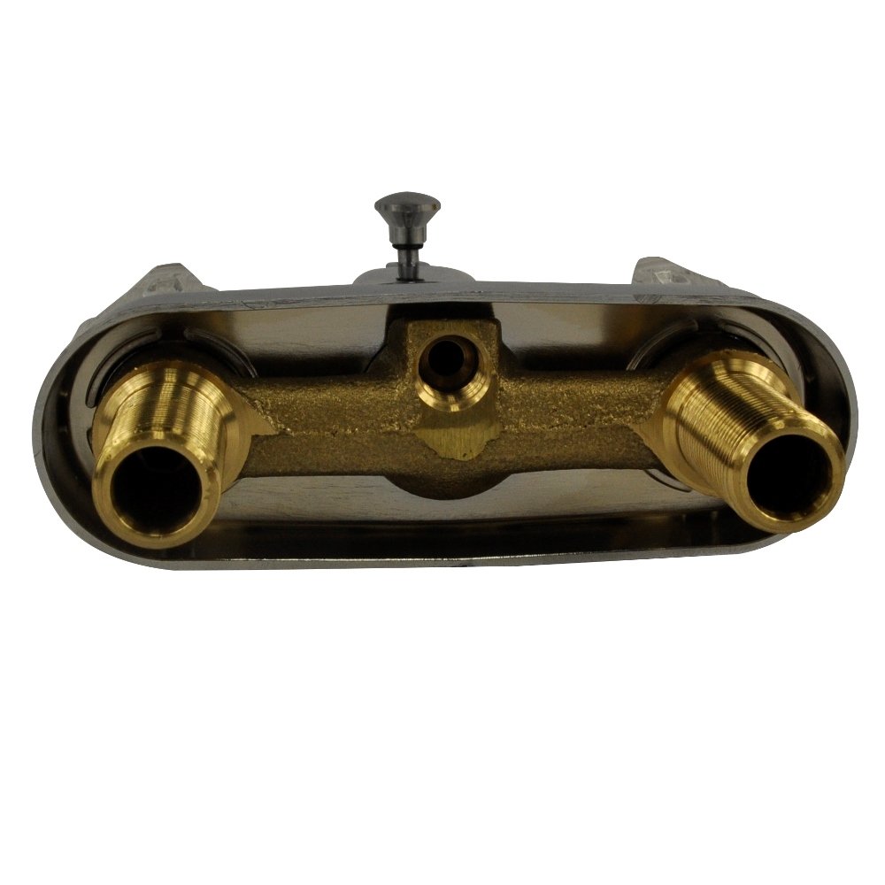 DANCO Durable Plastic Mobile Home Tub/Shower Faucet, Chrome with Acrylic Handles, 4-Inch, 1-Set (33158) - Image 3