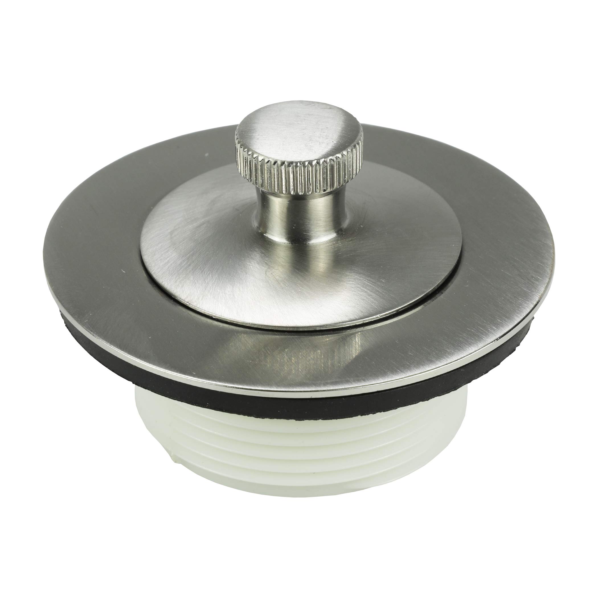 Danco Lift and Turn Bathtub Stopper with Overflow Plate Trim Kit, Brushed Nickel, (89239) - Image 3
