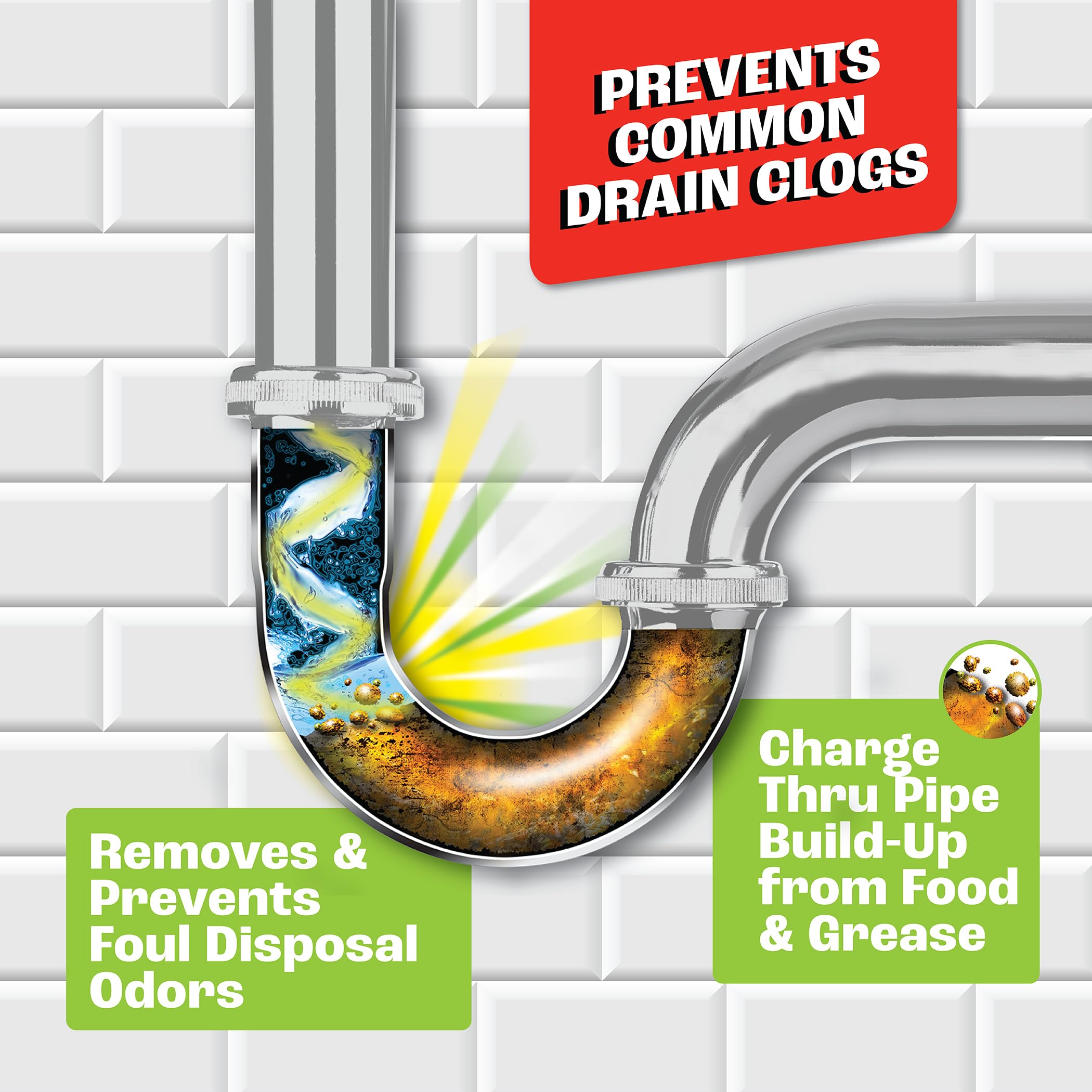 Danco Liquid Rhyno Garbage Disposal Cleaning Pods, Deodorizes and Eliminates Foul Disposer Odors, 4-Pack (12110) - Image 5