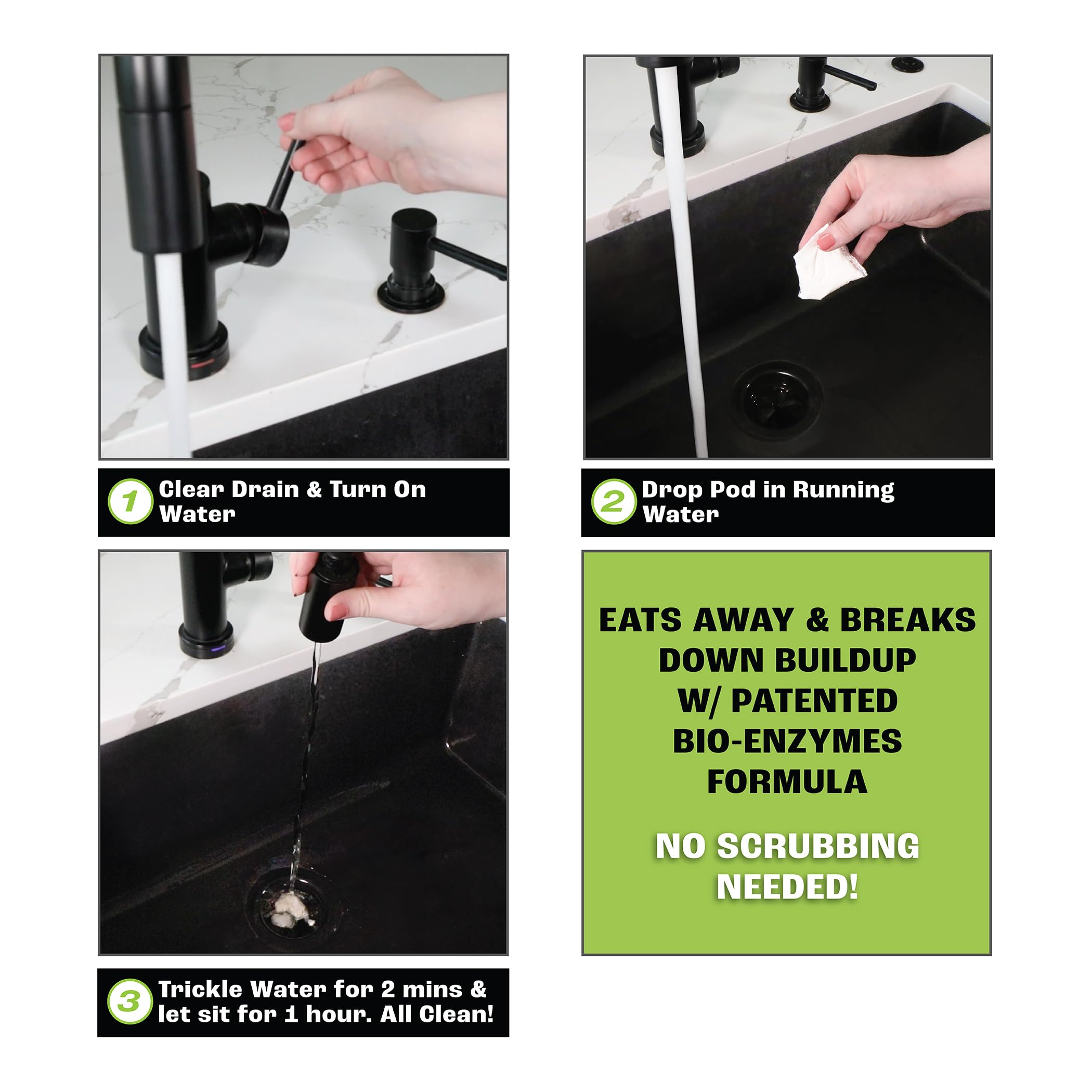 Danco Liquid Rhyno Garbage Disposal Cleaning Pods, Deodorizes and Eliminates Foul Disposer Odors, 4-Pack (12110) - Image 6