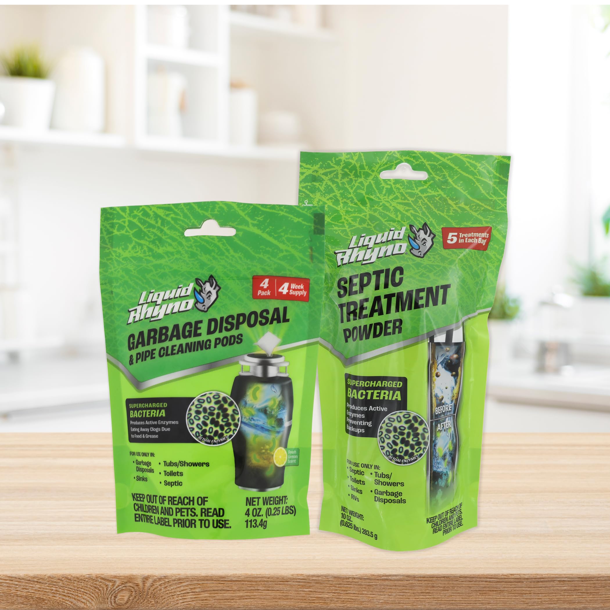 Danco Liquid Rhyno Garbage Disposal Cleaning Pods, Deodorizes and Eliminates Foul Disposer Odors, 4-Pack (12110) - Image 7