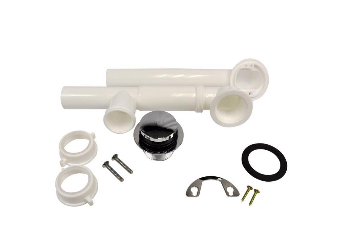 DANCO Touch-Toe Tub and Bath Drain Kit, Chrome, 1-Pack (51930) - Image 3