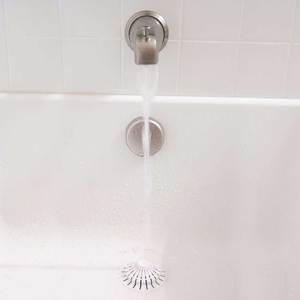 DANCO Universal Bathroom Bathtub Suction Cup Hair Catcher Strainer and Snare | Fits Lift & Turn, Push Button & Trip Lever Bathtub Drains | White (10771) - Image 9