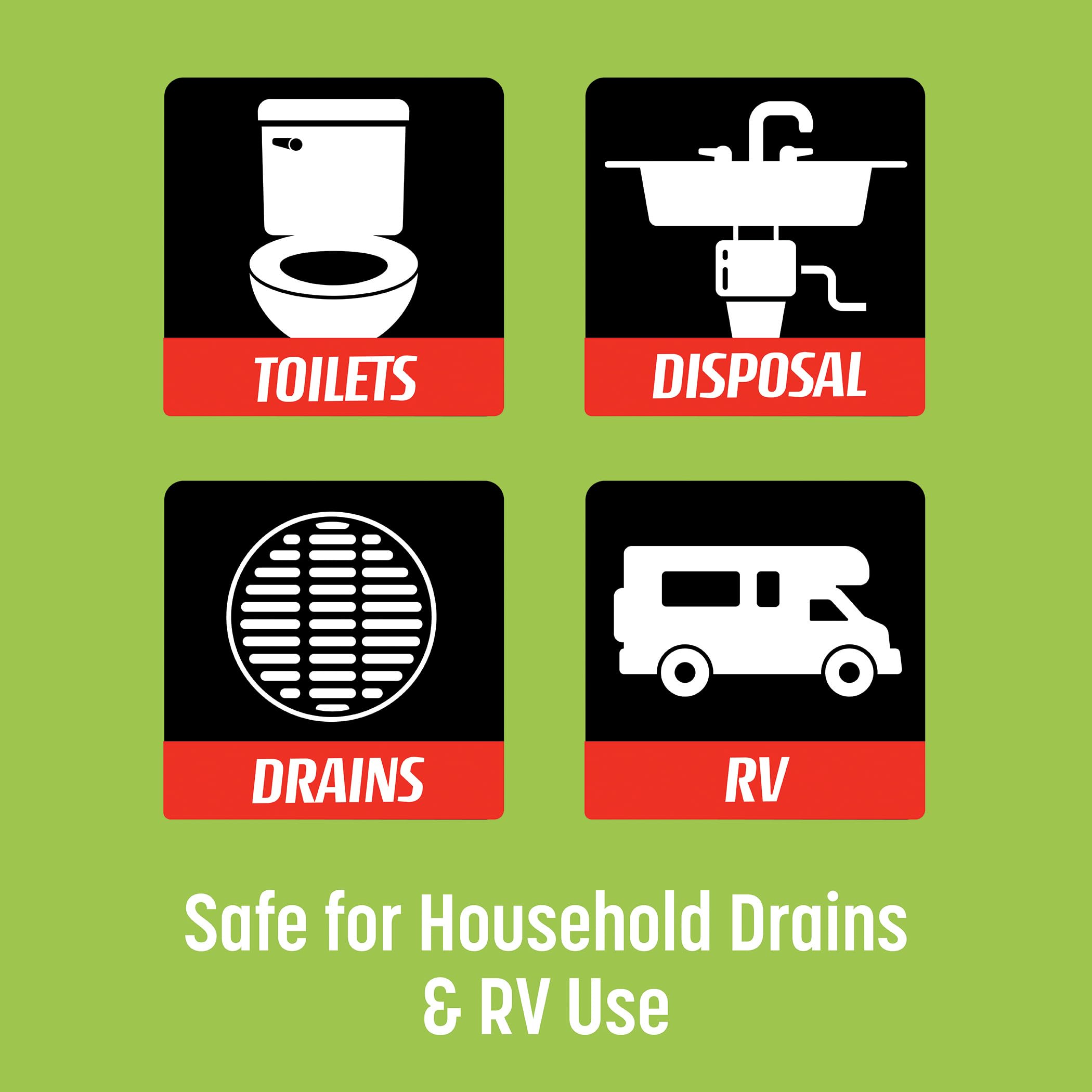 Liquid Rhyno Drain Build-Up Remover, Natural Enzyme Cleaner Treatments with Fresh Scent for Sink, Bathtub, Toilet & RV Drain Odor Control, 4 Treatments (64 oz) - Image 5