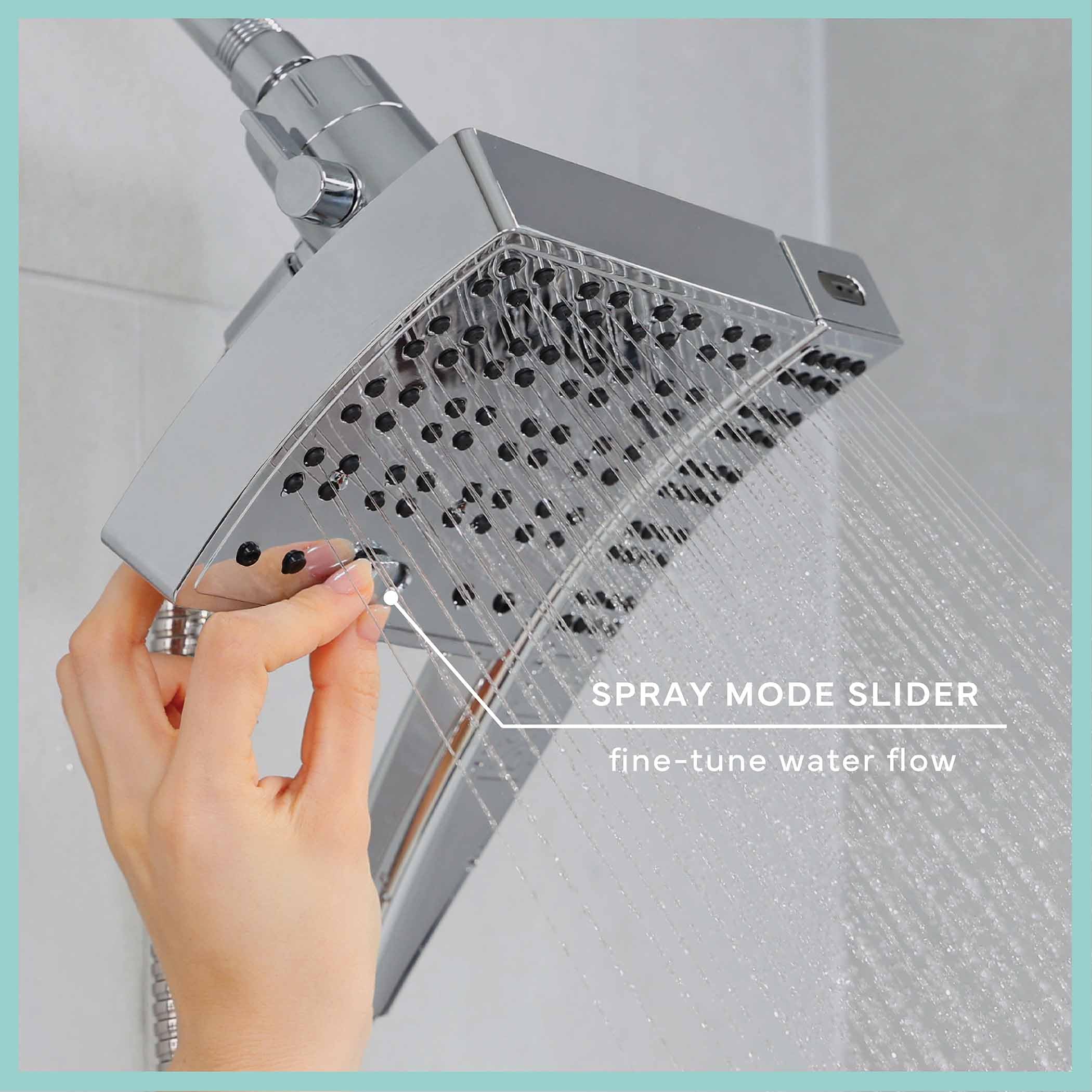 SEVENTY 3-Setting Dual Combo, Fixed and Handheld Showerhead in Brushed Nickel (12162) - Image 3