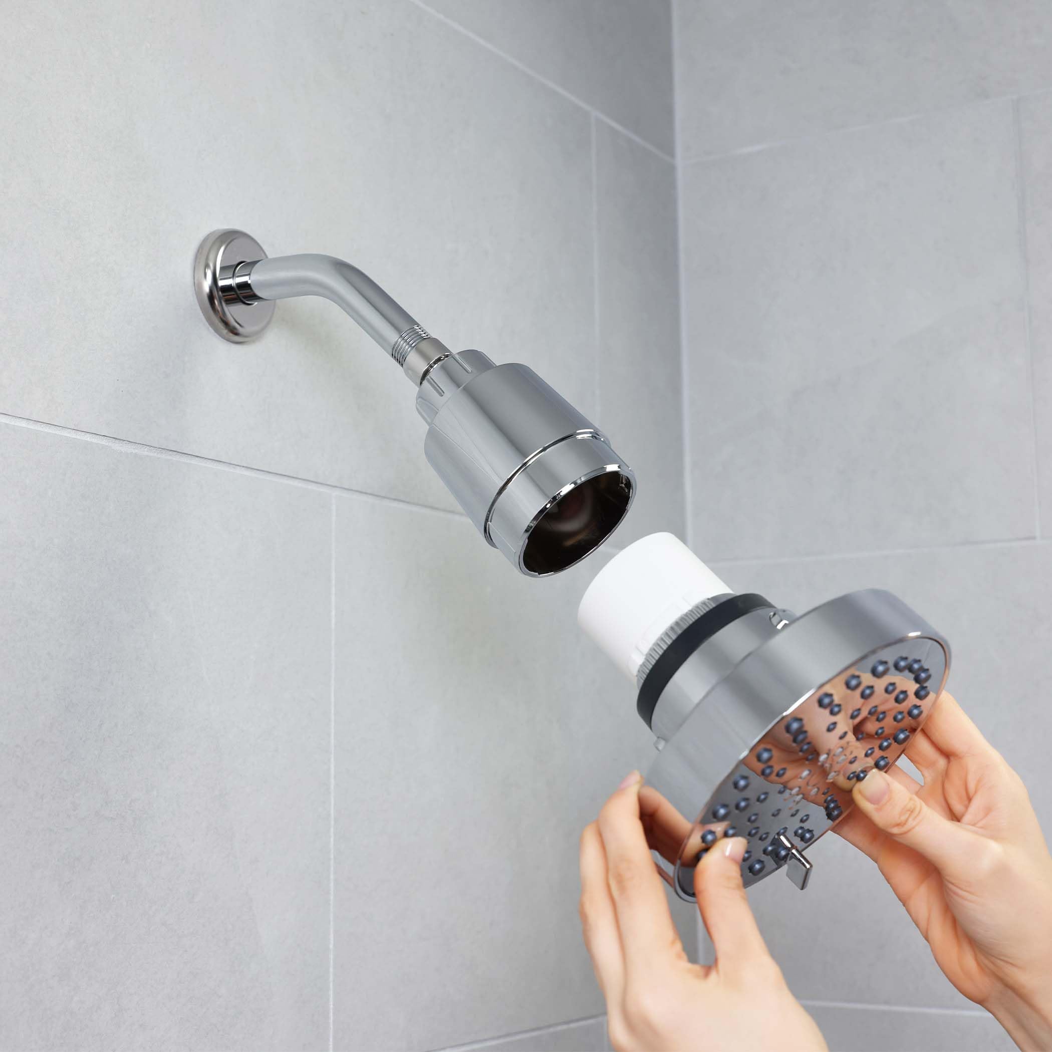 SEVENTY 4-Setting Filtered Shower Head with Shower Filter in Chrome – Helps Reduce Chlorine and Impurities for Healthier Hair, Skin and Scalp, Easy to Install (Model 12155) - Image 8