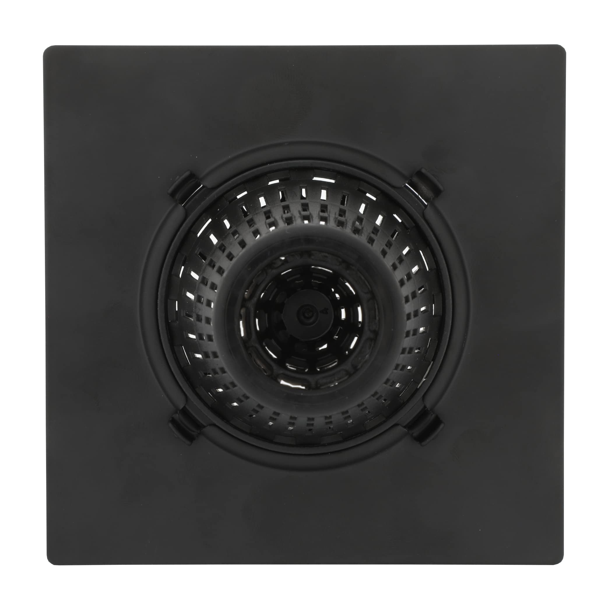 Square Shower Hair Catcher with Replacement Baskets, Shower Drain Protector in Matte Black - Image 3